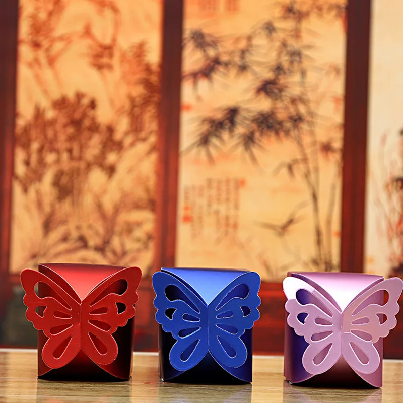 20 шт. бабочка Сувениры и подарки бумажная коробка конфет события вечерние