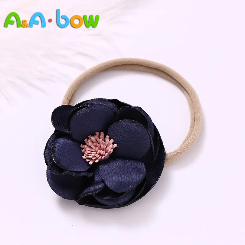 Детская нейлоновая повязка на голову с цветами 6 шт./лот винтажная резинка для