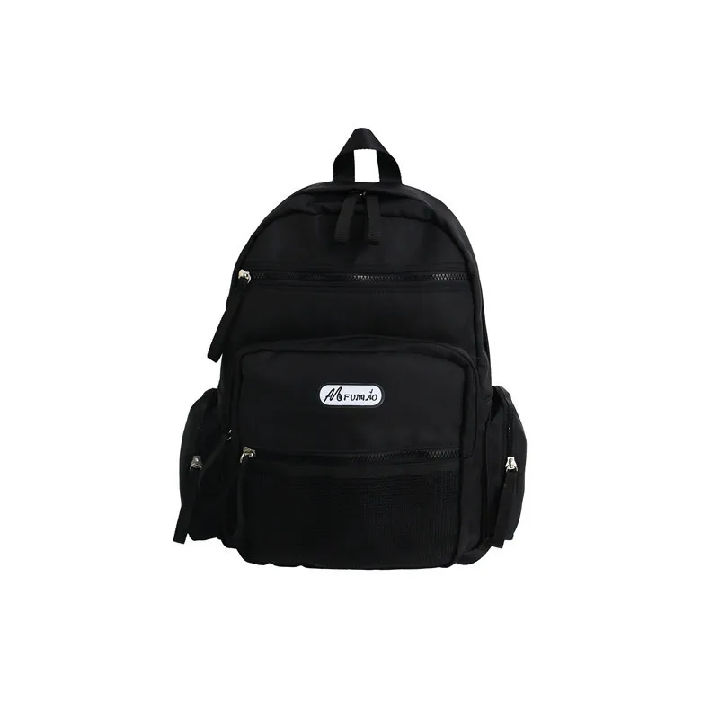 Black Женский высокое качество холст путешествия рюкзак женский мочила Feminina Sac Dos Back Pack школьные ранцы для подростков женский рюкзак - Цвет: Black