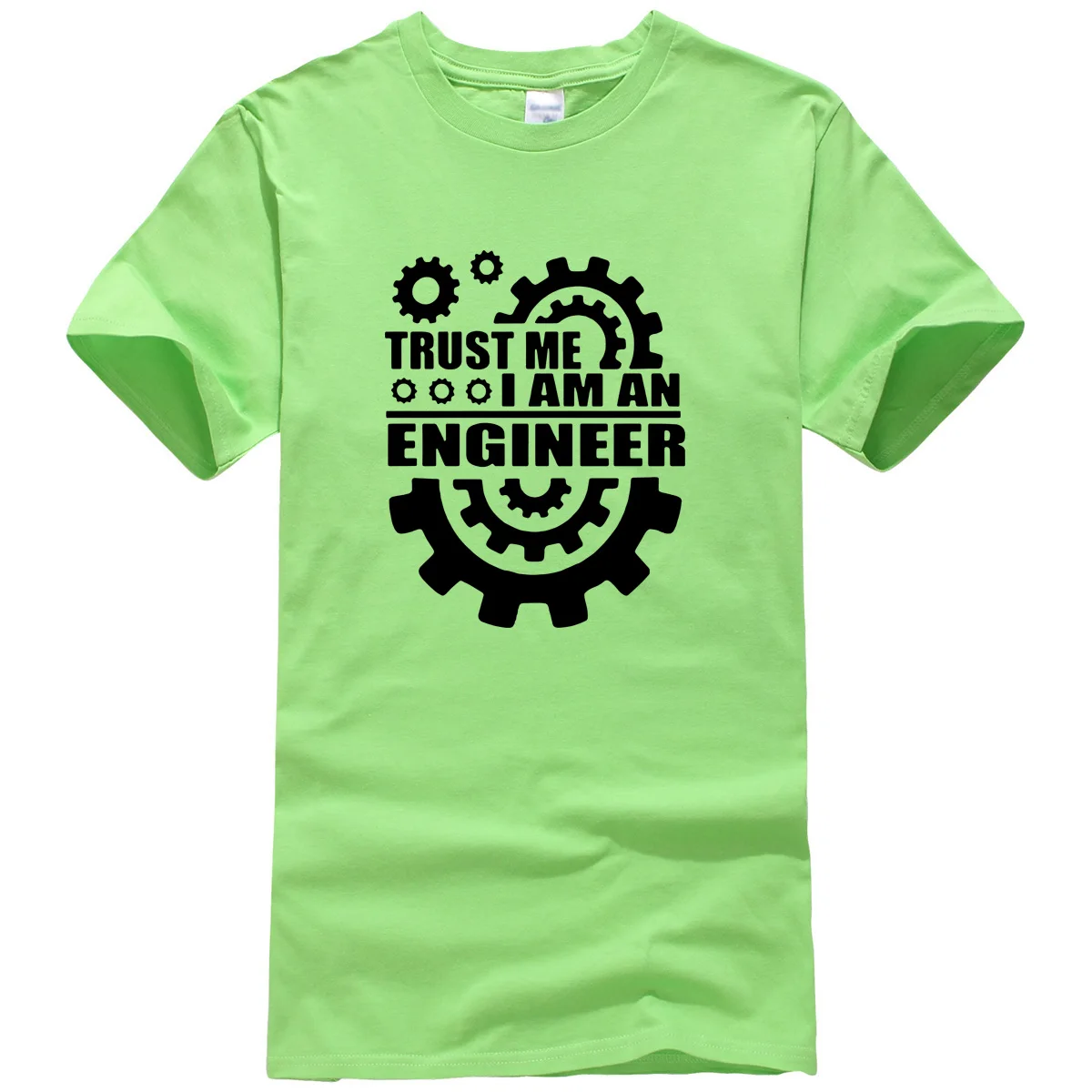 Летние мужские футболки из хлопка, trust me, I AM AN ENGINEER, футболки с круглым вырезом, Забавные топы, уличная одежда, брендовая одежда, camisetas - Цвет: light green1
