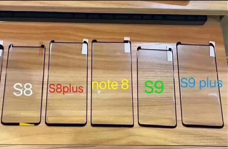 Закаленное защитное стекло на весь экран с клеем для Samsung Galaxy S8 S9 Plus Note 8|Защитные