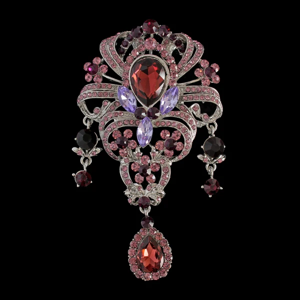 Charm Design Full Rhinestone &amp Crystal Inlay Jewelry Pendant Metal Plated Brooch Pins Women Brooches For Wedding | Украшения и
