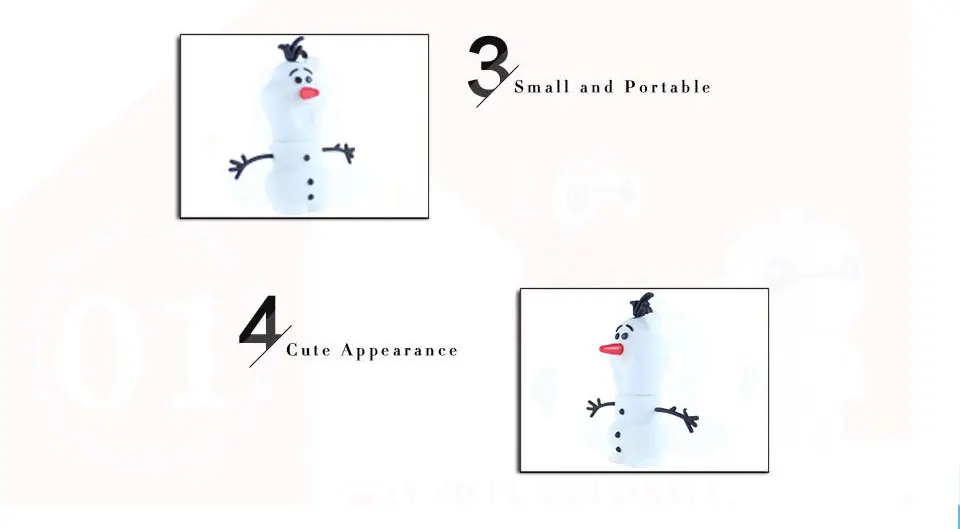 

Dr. Memory USB Flash Sidney Movie Frozen Pendrive Cute Silicone Snowman Olaf Mini USB Stick Flash Memory 64GB 32GB 16GB 8GB 4GB