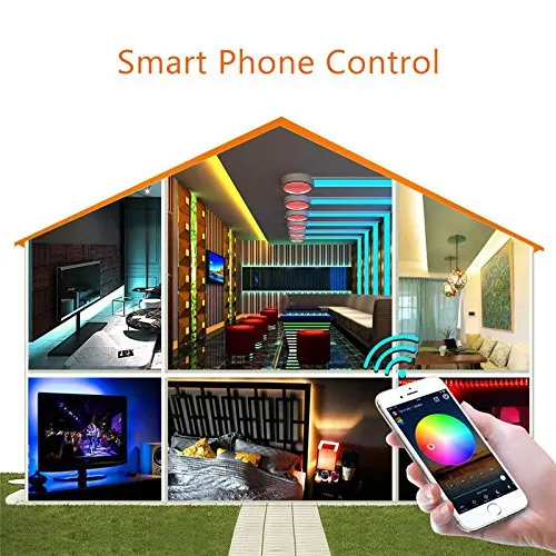Светодиодная лента RGB LED 5050 SMD 2835 гибкая полоса 5 м 10 15 М диод DC 12 В + пульт