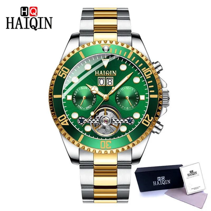 

Haiqin Relogio Masculino Automatic Mechanical Men's Watch Men's Watch Clock Waterproof Watch Top Brand Luxury Men's Watch 2020