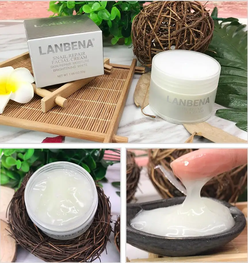 LANBENA Snail Essence Repaire крем для лица отбеливающий крем для лица дневной крем против морщин против старения лечение акне крем