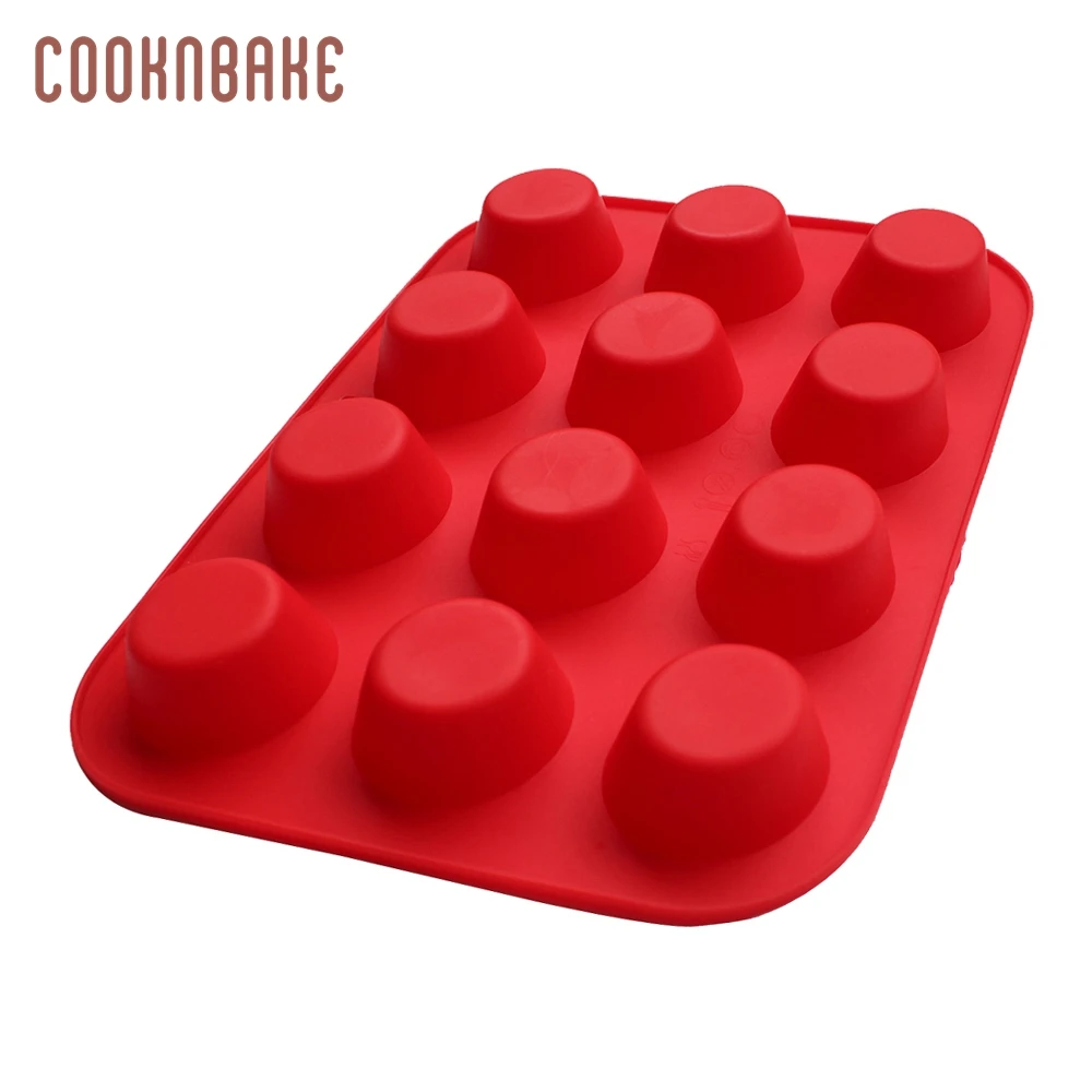 COOKNBAKE силиконовая форма для кексов Круглый Силиконовый маленький инструмент для выпечки торта льда для пудинга и желе Кондитерская форма ручной работы