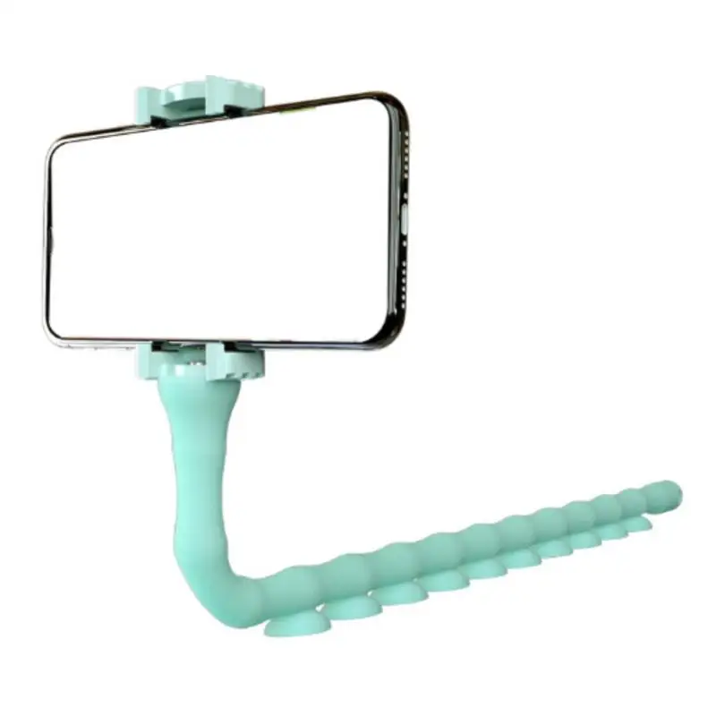 Mint Green Держатель для телефона многофункциональный милый червь ленивый мобильный телефон кронштейн Осьминог треугольник кронштейн Мощный Адсорбция для домашнего велосипеда - Цвет: Mint Green