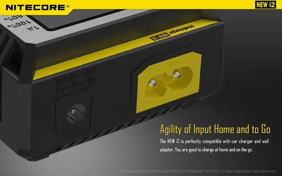 Nitecore Intelli Зарядное устройство i2 16340 CR123A 10440 AA AAA 14500 18650 26650, 22650, 17670, литий-ионный Тип/никель-металл-гидридного Универсальный Батарея Зарядное устройство