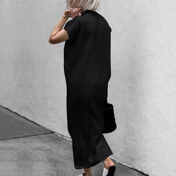 Женское платье белое хлопковое льняное длинное Бандажное повседневное летнее с