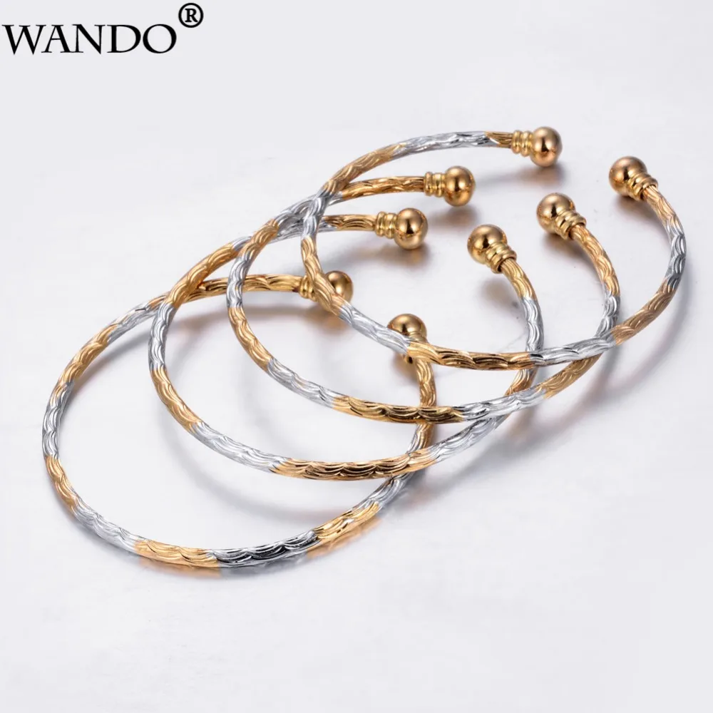 Wando 4 шт браслет для детский браслет для детские украшения можно открыть золотой цвет браслеты для женщин День матери рождественские украшения