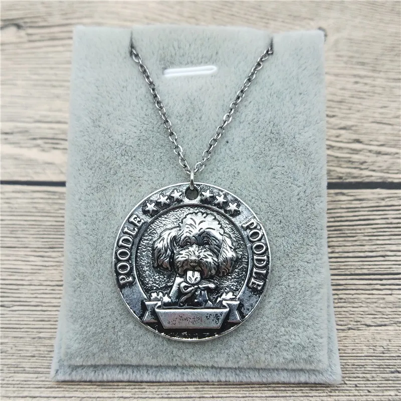 Новое ожерелье в виде французского пуделя классический стиль украшения для