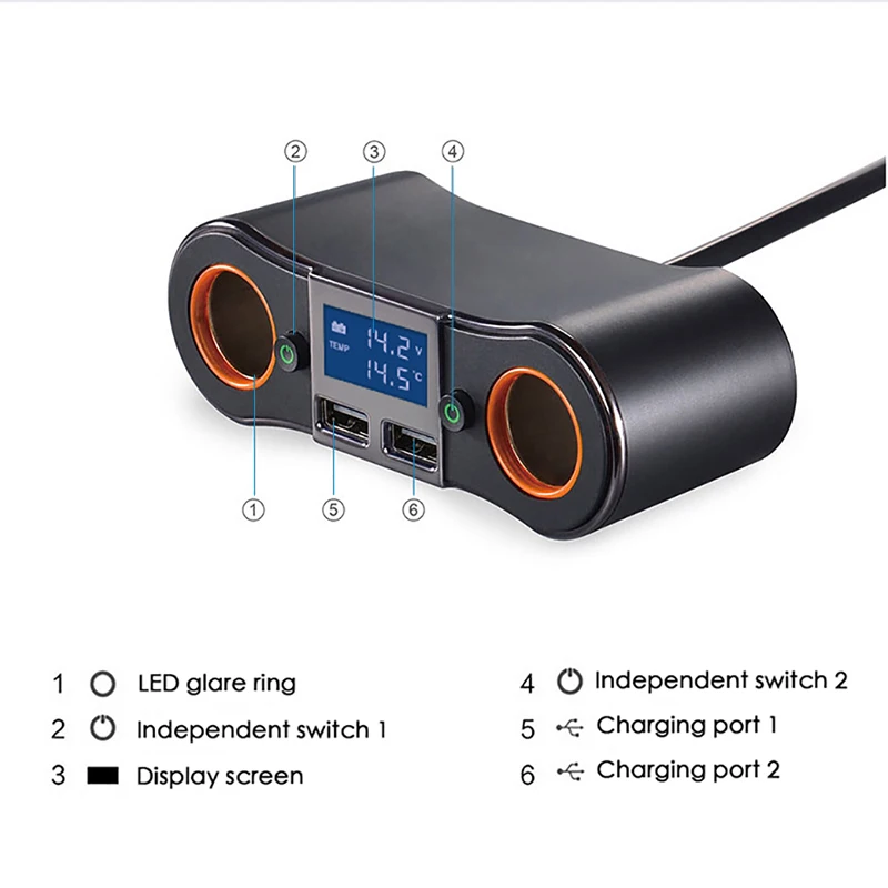 Мощность адаптер Bluetooth Handsfree Car Kit Беспроводной Динамик телефон MP3 плеер Козырьку
