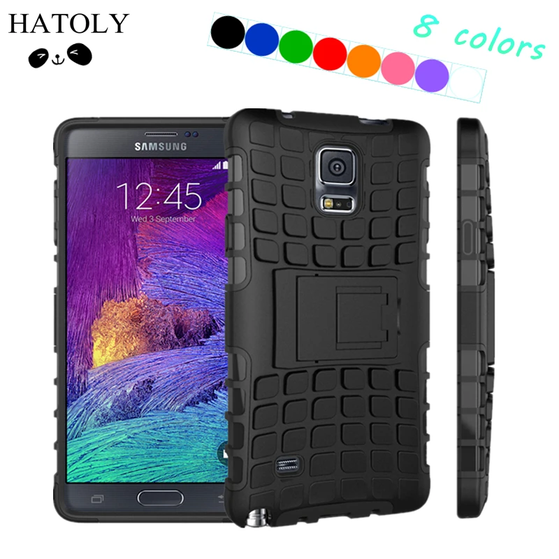 For Cover Samsung Galaxy Note 4 Case Armor Rubber Silicon Phone for N910c < |