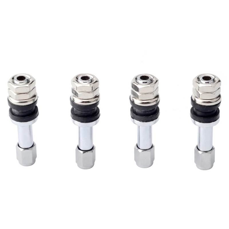 NS Modify 4 шт. TR48E металлический/Хромированный клапан для автомобильных шин высокого