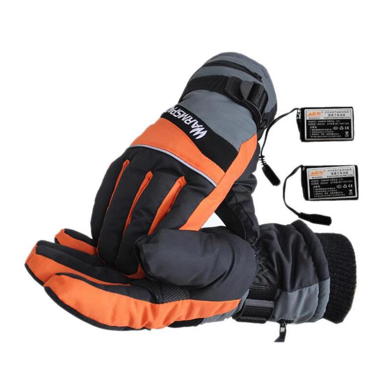 Зимние электрические термоперчатки с USB-зарядкой водонепроницаемые перчатки