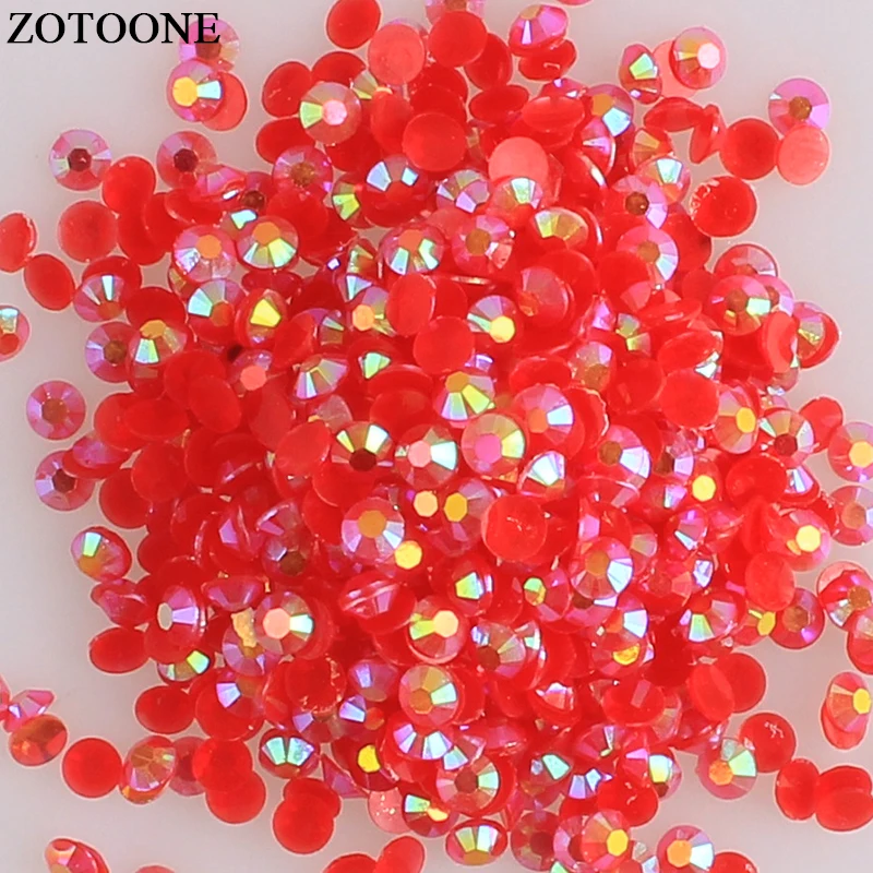 Стразы ZOTOONE Flatback стразы с аппликацией кристально чистые AB без горячей фиксации