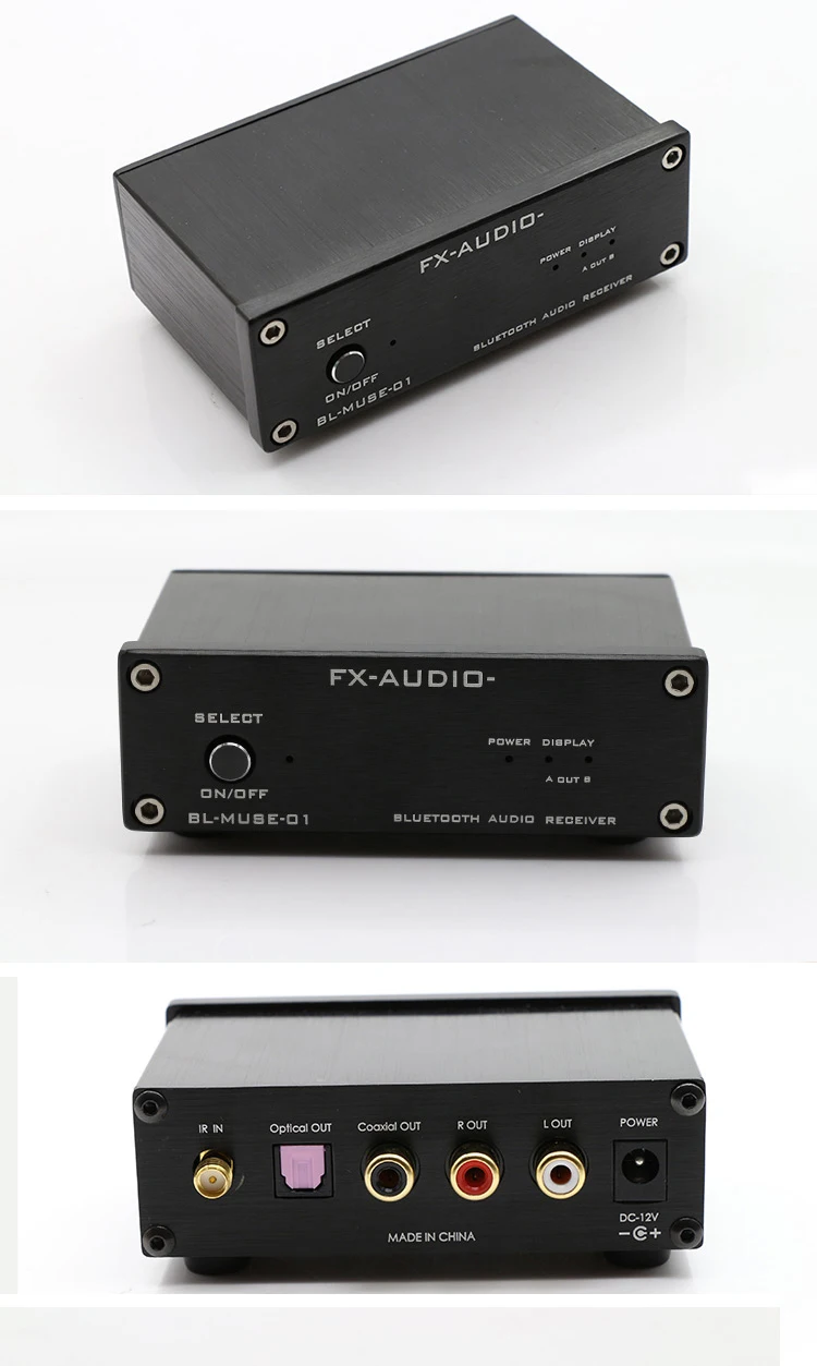 fx-аудио BL-MUSE-01 высокоскоростной HiFi Bluetooth CSR-57E6 аудио приемник Выход AUX/коаксиальный/оптический в цифровой усилитель/ЦАП