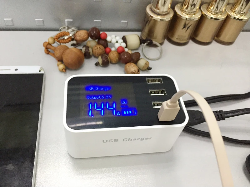 Быстрая зарядка Смарт USB ЗУ для мобильного телефона 3 порта Type C настенный адаптер