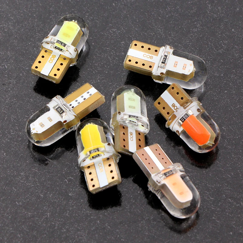 1/2 10 шт. Автомобильный светодиодный светильник T10 W5W 12V Led инструмент кластер