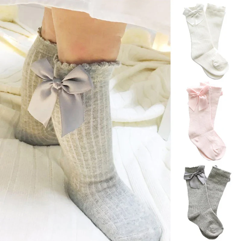Носки для новорожденных детские гольфы в полоску с бантом Sokjes 2019|baby socks|baby girl socksbaby