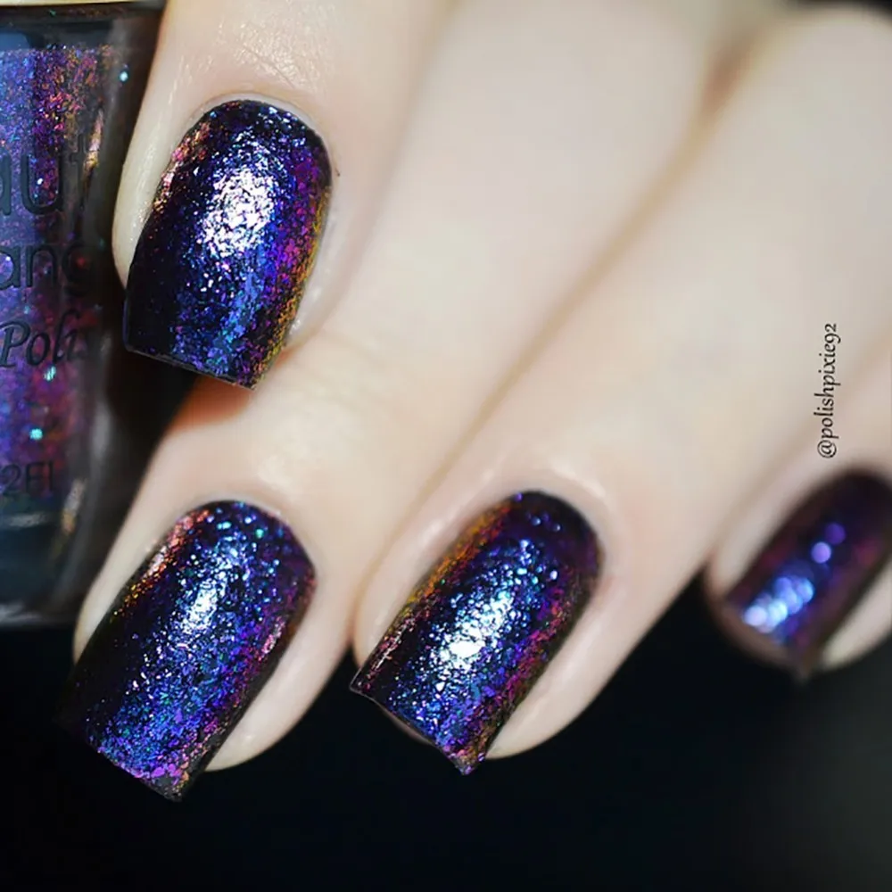 BeautyBigBang лак для ногтей 9 мл голографический синий голографический Гель-лак с блестками лак для ногтей, маникюр-лак - Цвет: 9A