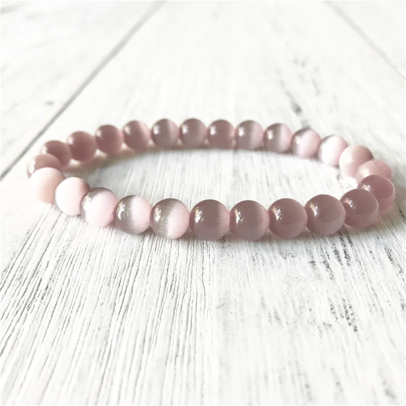 2019 New Design Purple Cat Eye Bracelet Wrist Mala Jewelry Yoga Energy Protection Men's Gift HappinessGift | Украшения и