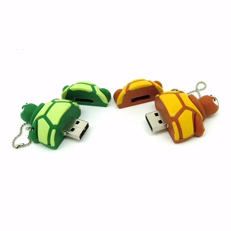 Usb флеш-накопитель мультфильм черепаха диск памяти ручка персонализированные 5