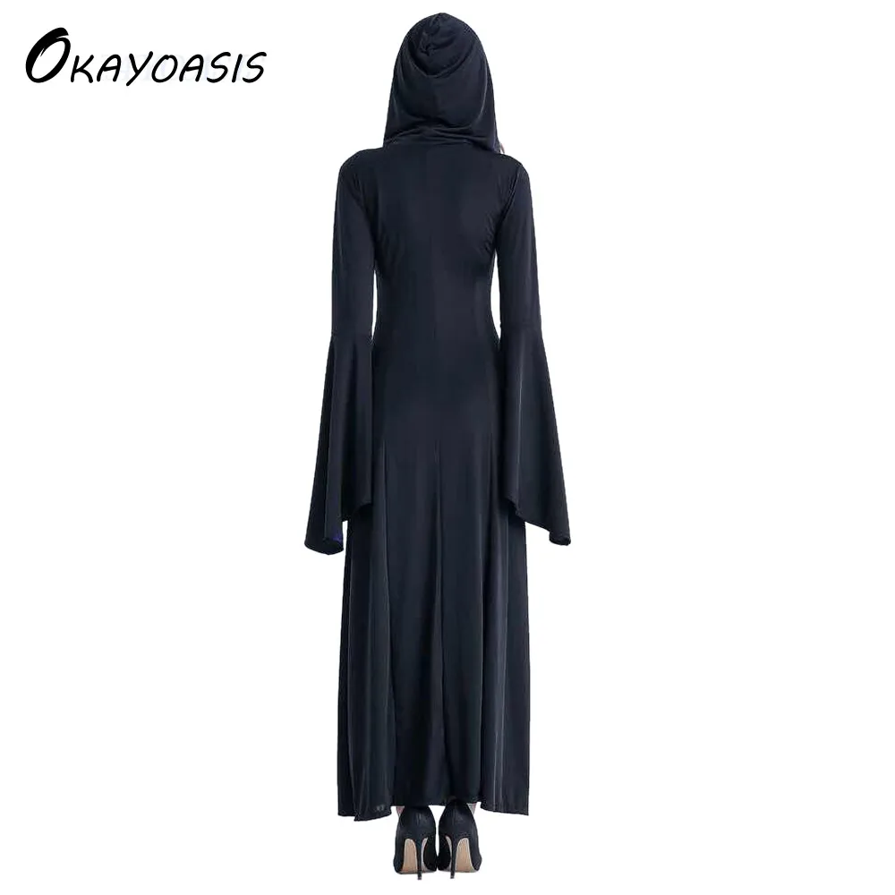 Викторианские костюмы на Хэллоуин толстовка с капюшоном костюм ведьмы женское