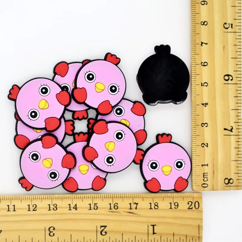 

10PCS Mixed Chicken Ducks Flatback Soft PVC Handmade Ornament Fit Brooch/Keychain/Bookmark/Glasses Frame/Rings/Hair Accessory