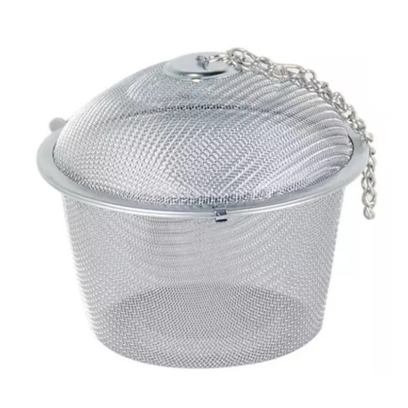 

Stainless Steel Mesh Tea Ball Reusable Tea Strainer Locking Flower Tea Filter Infuser Free Shipping W8304