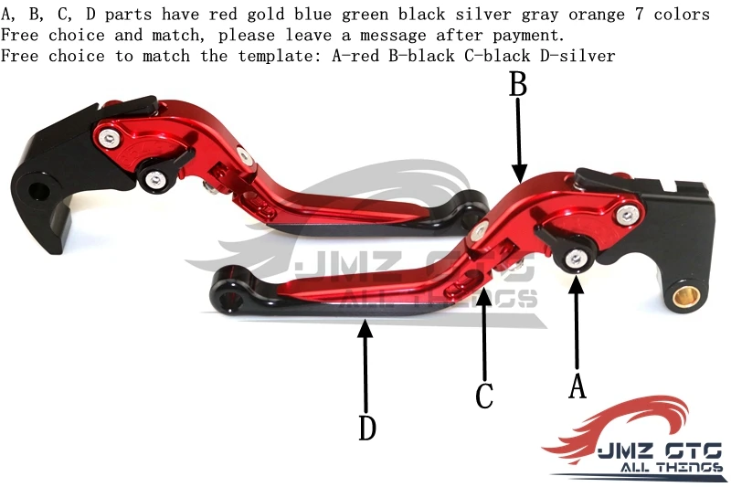 Регулируемый складной рычаг сцепления тормоза мотоцикла Honda CBR600 F2 F3 F4 F4i CBR900RR