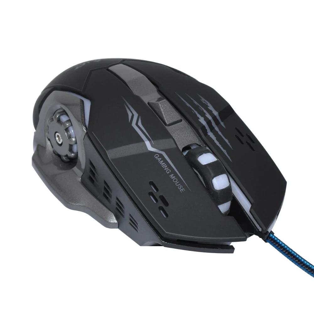 Оптическая Проводная игровая мышь Deepfox 3200DPI 6 кнопок 4 светодиодный | Компьютеры и