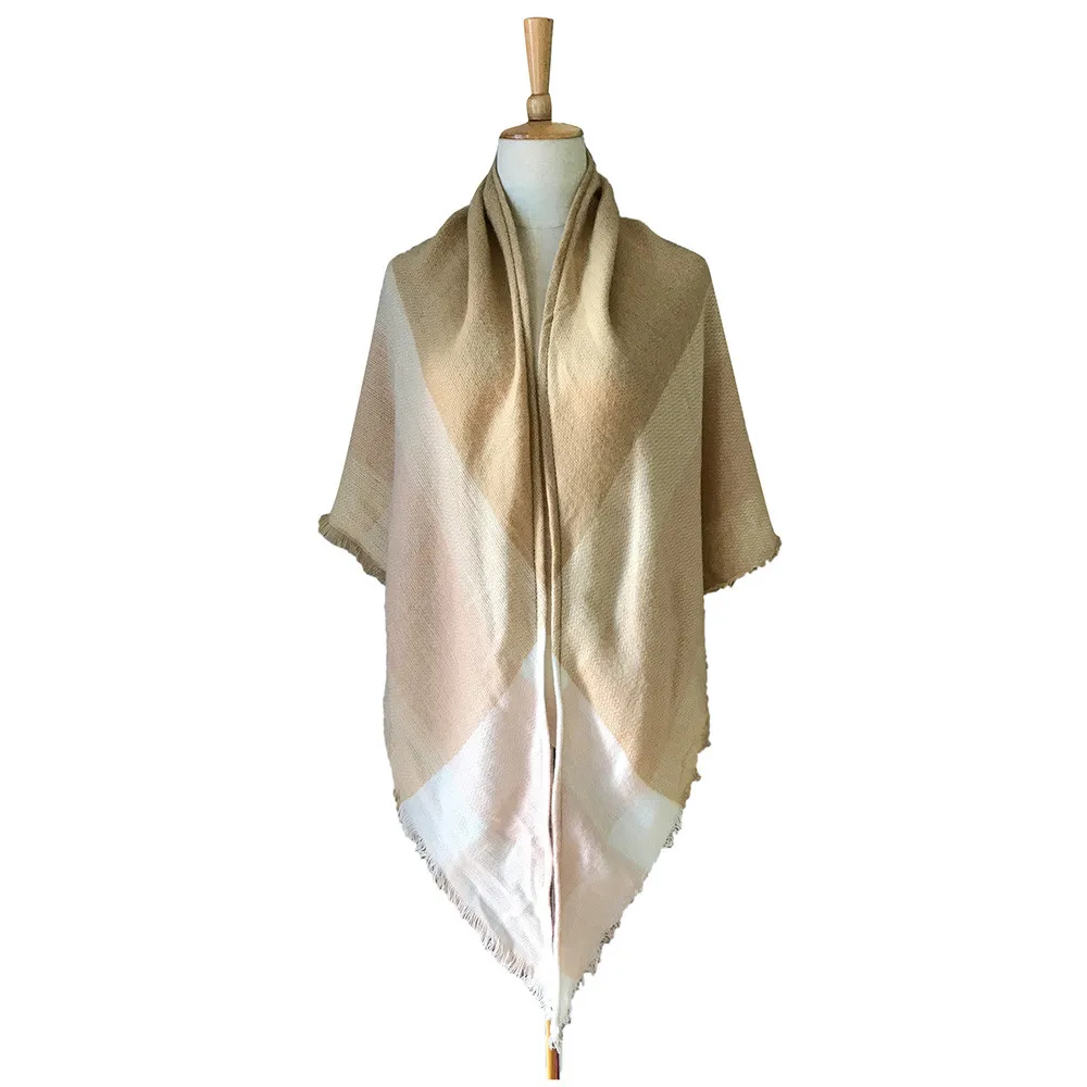 Новый Модный высококачественный двусторонний большой клетчатый цветной