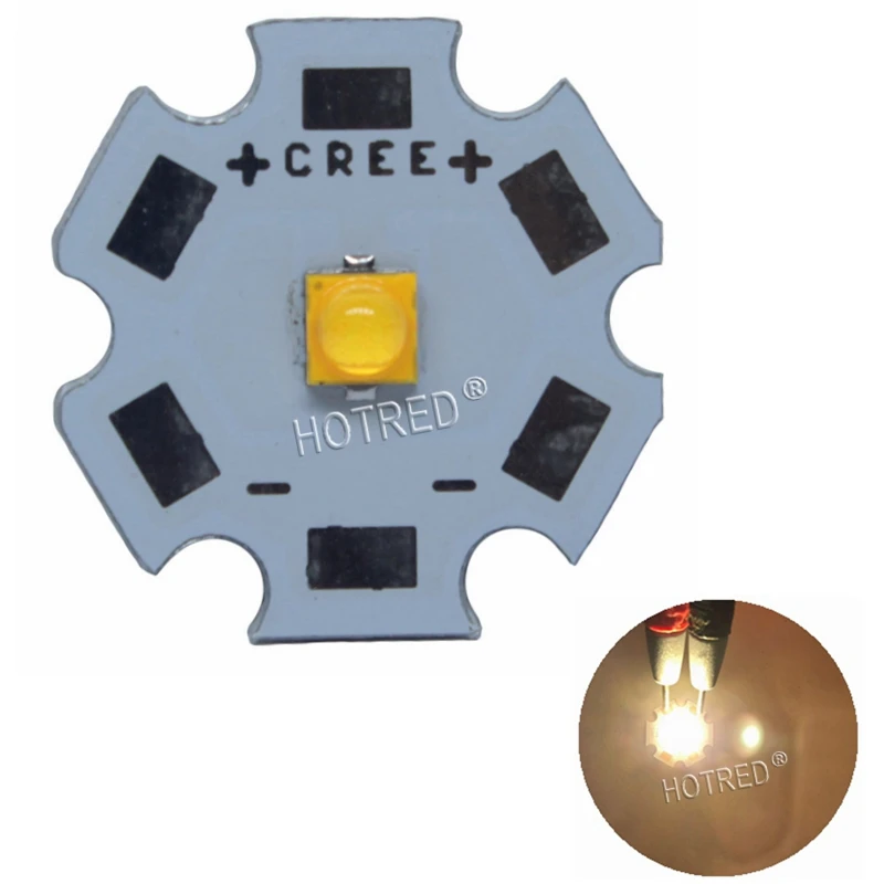 10 шт. Cree Xlamp XP-G3 серии XPG3 S4 светодиодный чипы 1-7 Вт 2000 мА диод холодный теплый белый королевский синий излучатель 777lm с PCB - Испускаемый цвет: Warm White 3000K