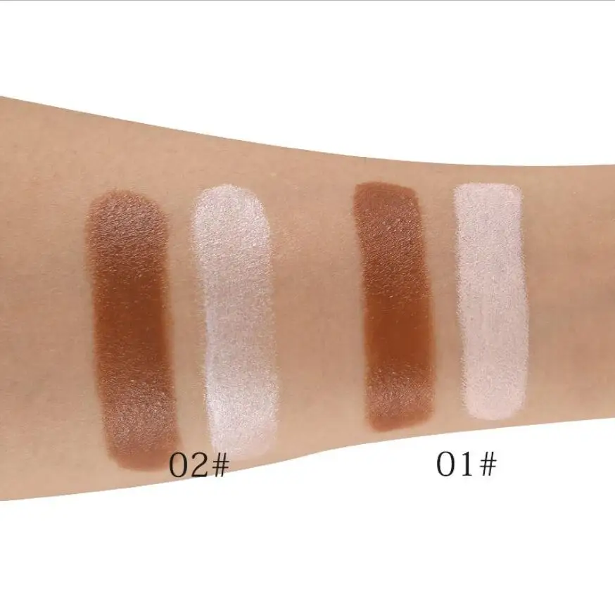 Двухцветный бронзатор и хайлайтер 2 цвета маскирующий карандаш контурная