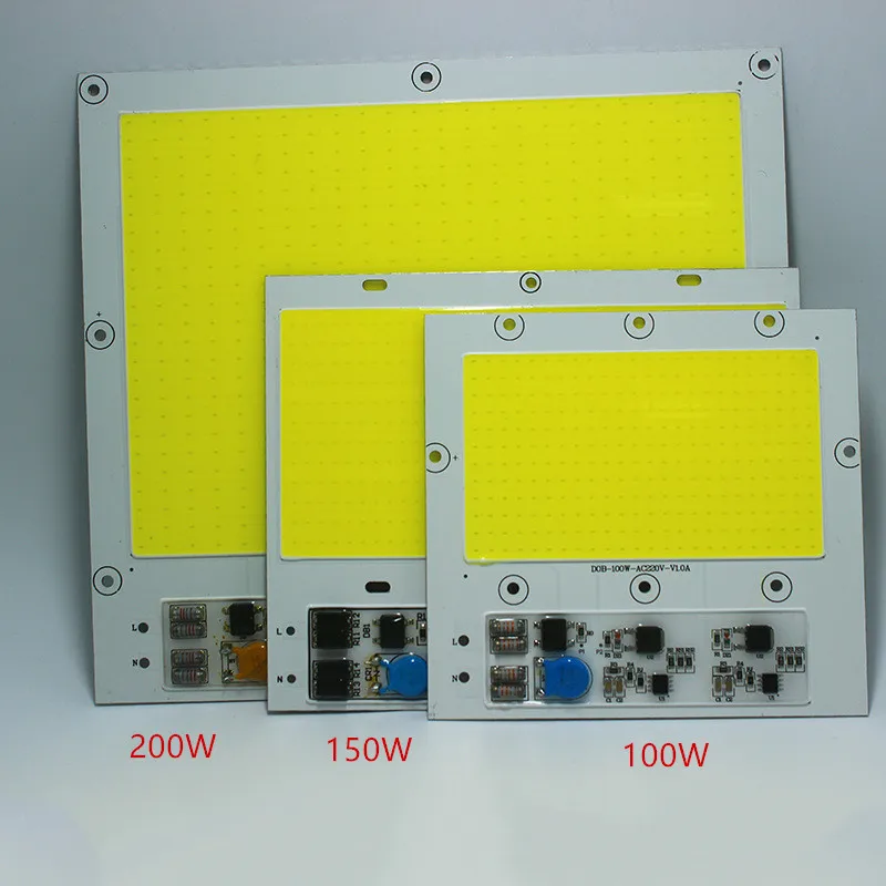 AC 220V 100W 150W 200W cob светодиодный светильник для выращивания, чип полный спектр 370nm-780nm и белый для комнатных растений, рост рассады и цветов