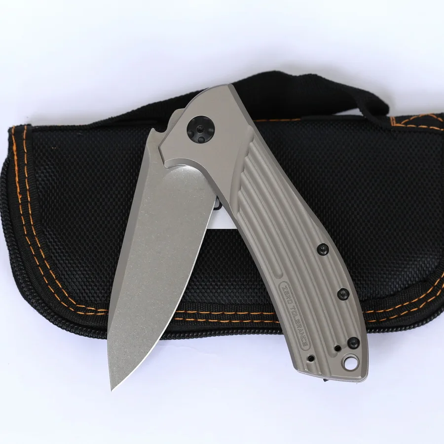 GODFUR ZT 0801 тактический складной нож с шарикоподшипником лезвие D2 титановая ручка