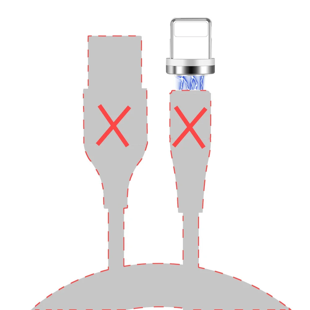 Only IOS Plug Олаф 3а Быстрая зарядка Магнитный Micro USB Type C кабель зарядное устройство для iPhone 6 7 8 Plus X XR XS Max зарядки мобильного телефона USBC шнур - Цвет: Only IOS Plug