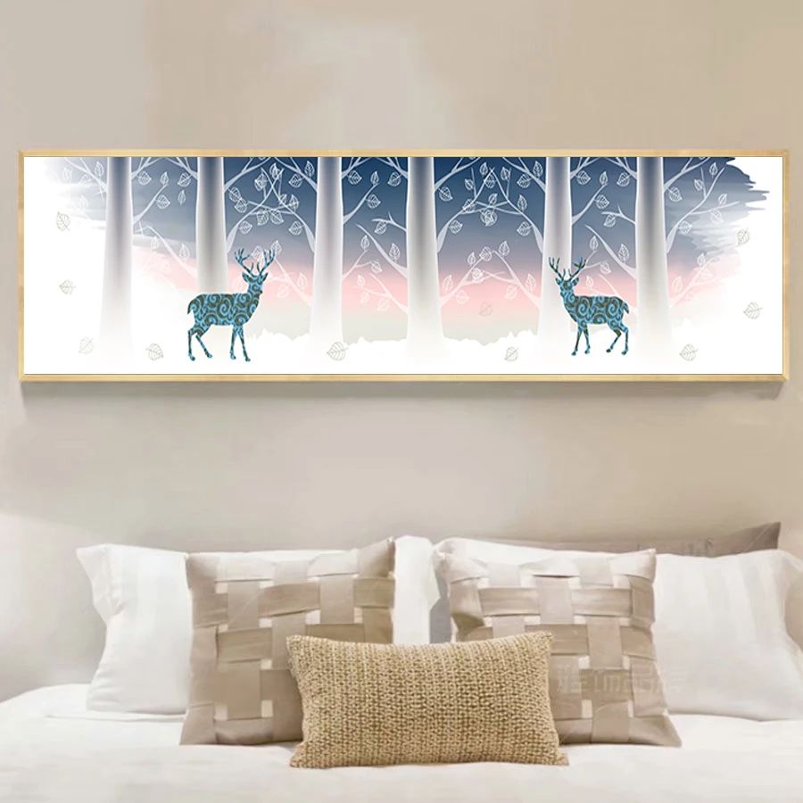 Nordic Decor Wall Art Poster and Prints Lucky Christmas Tree Canvas Print Painting Picture for Living Room LONG0029 | Дом и сад
