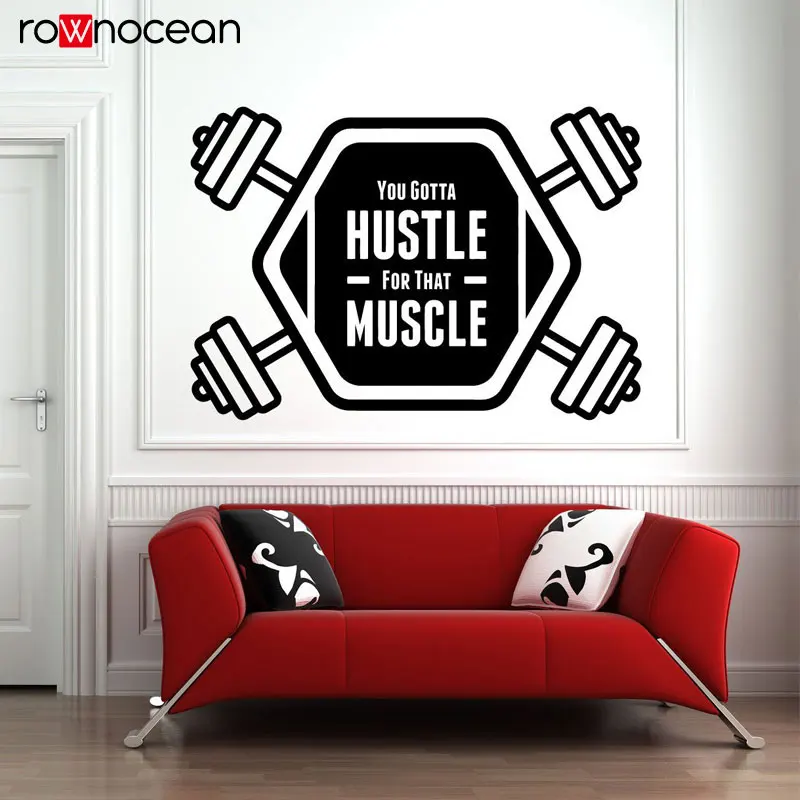 

Gym Wall Vinyl Decal No Pain No Gain Sport Fitness Motivational Quote Custom Sticker Inspirational Poster Mural Art Decor 3G04