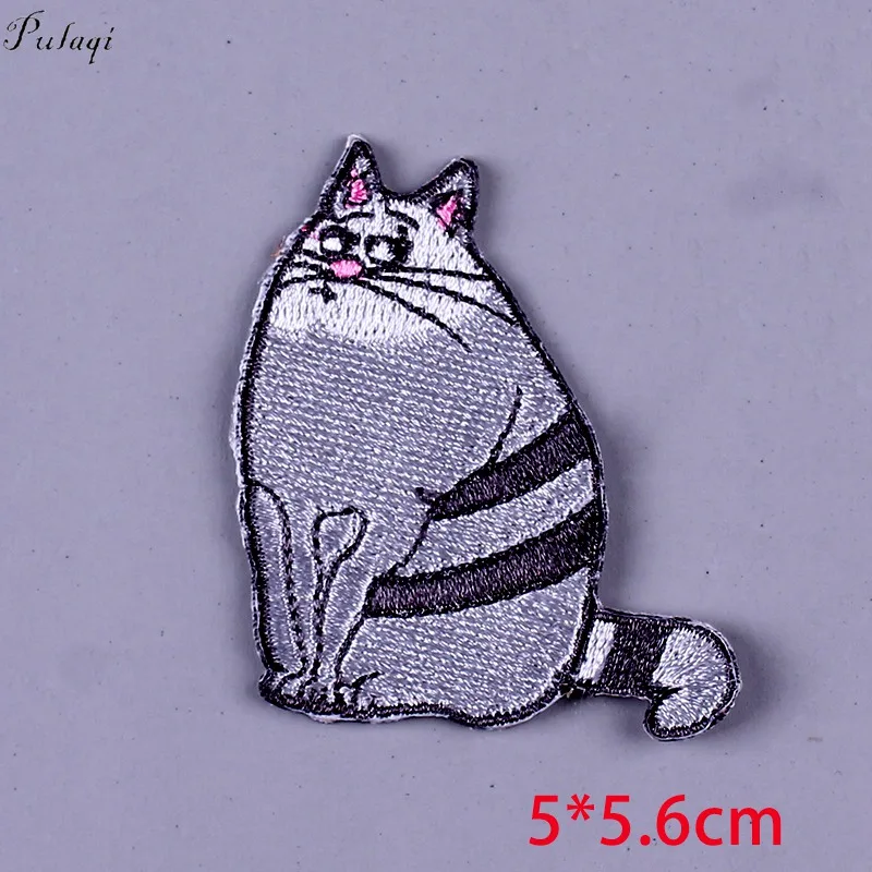 Нашивки аниме с героями мультфильмов DIY Вышитые нашивки для одежды милые нашивки с героями мультфильмов железные нашивки для одежды детские нашивки аппликация F - Цвет: Черный никель