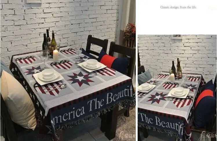 Многофункциональный трикотажные диван Одеяло флаг узор Нитки Гостиная Спальня