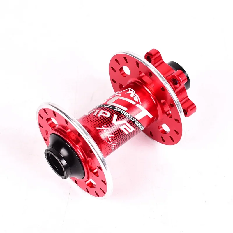 front red 100x15MM KRSCT передняя, Задняя Ступица, 32 отверстия, велосипедные ступицы, QR Thru Axis, 5 подшипников, 6 Pawls, 72 клика, AM FR, MTB, горный велосипед, Сверхлегкий, 465 г - Цвет: front red 100x15MM