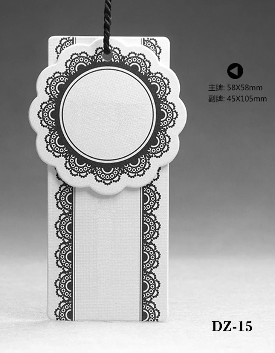 Новый стиль все виды подвесных бирок разумная цена бирки для ткани одежды