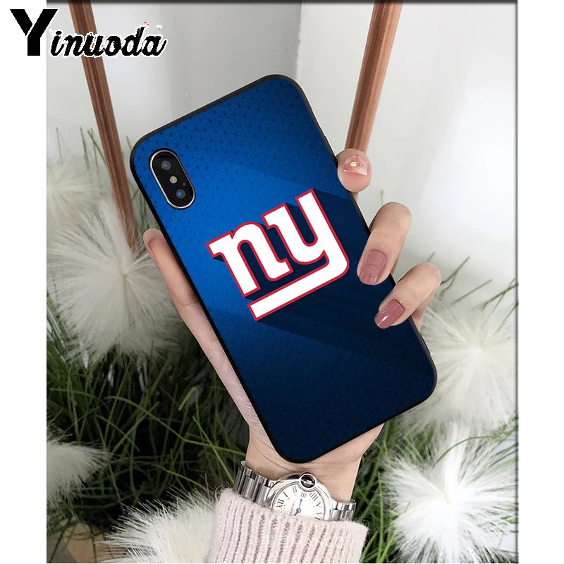 Yinuoda New York Giants TPU мягкие Аксессуары для телефонов Чехол для iPhone 6S 6plus 7 7plus 8 8Plus X Xs MAX 5 5S XR