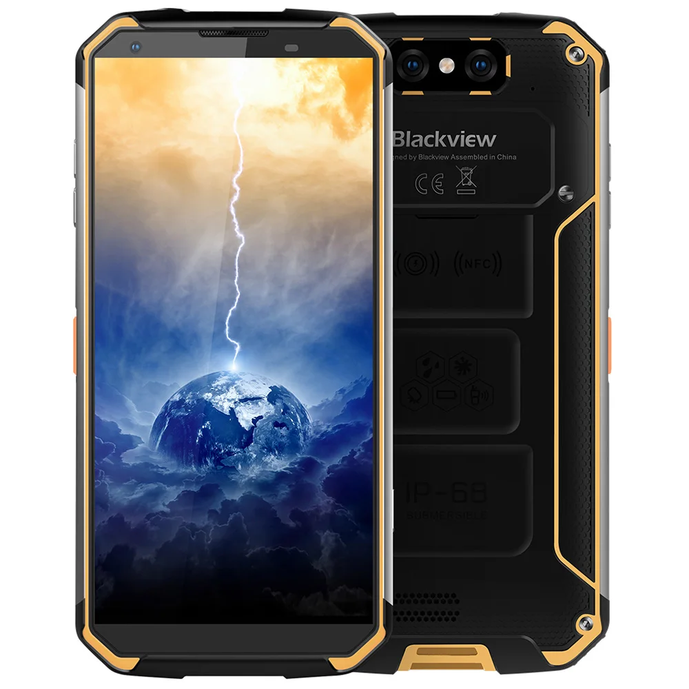 Blackview BV9500 10000 мАч мобильный телефон 5 7 &quotAndroid 8 1 MT6763T Octa Core 4 ГБ + 64 16MP двойная задняя