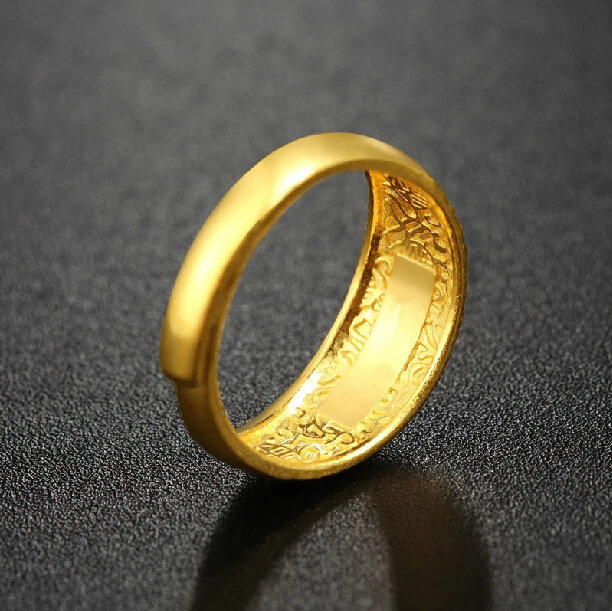 Лидер продаж высококачественные Регулируемые кольца из 24 каратного золота для