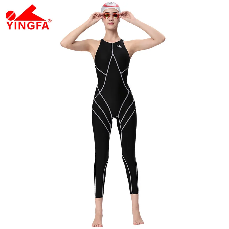 Yingfa FINA одобренный Профессиональный купальный тренировочный костюм для женщин