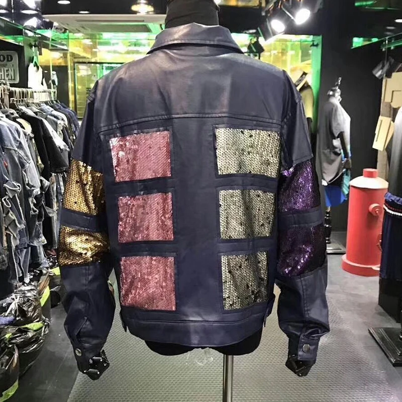 Новинка 2017 г. корейский стиль Для женщин Повседневное блестками куртка из